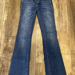 SO Women's Flare Jeans in Deep Blue